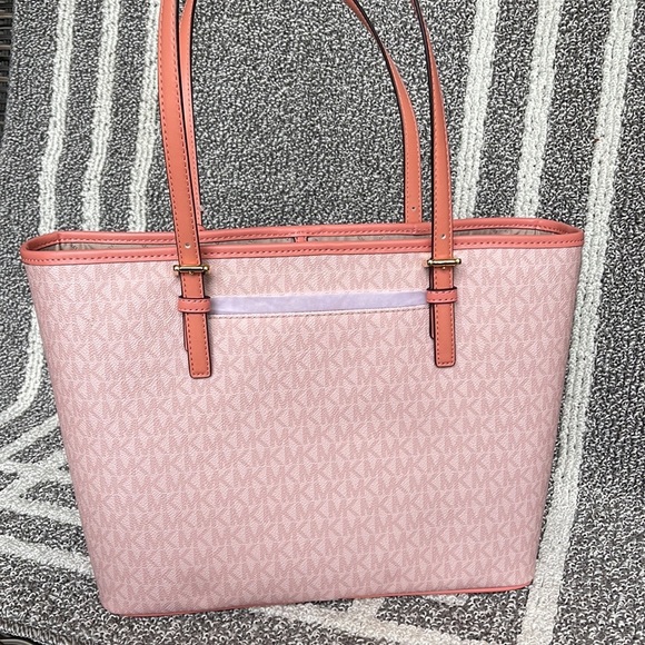 Michael Kors Jet Set Travel Medium Carryall Sherbert Multi - Picture 10 of 16